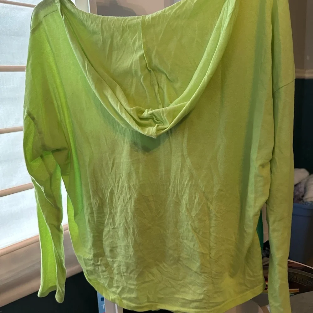 Justice neon Green and Blue Graphic Peace Tee